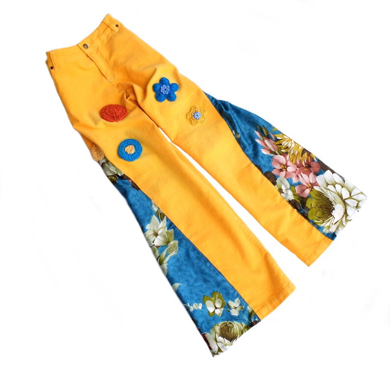 Corduroy Reworked Pants Hippie Hipster Pants Boho Bohemian Etsy