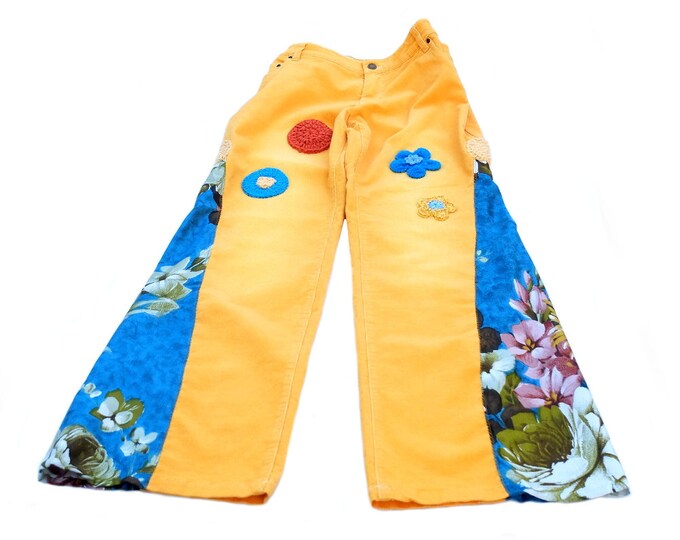 Corduroy Reworked Pants Hippie Hipster Pants Boho Bohemian Etsy