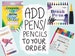Add on Colouring Pens / Pencils to Your Order from my shop! Crayola / Spectrum Colouring Pens / Pencils 12 Pack / 24 Pack 