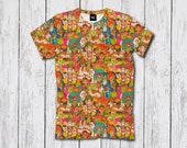 This Is India tee - Psy EDM t-shirt with crazy acid bright colorful print Goa LSD yoga Ganesha