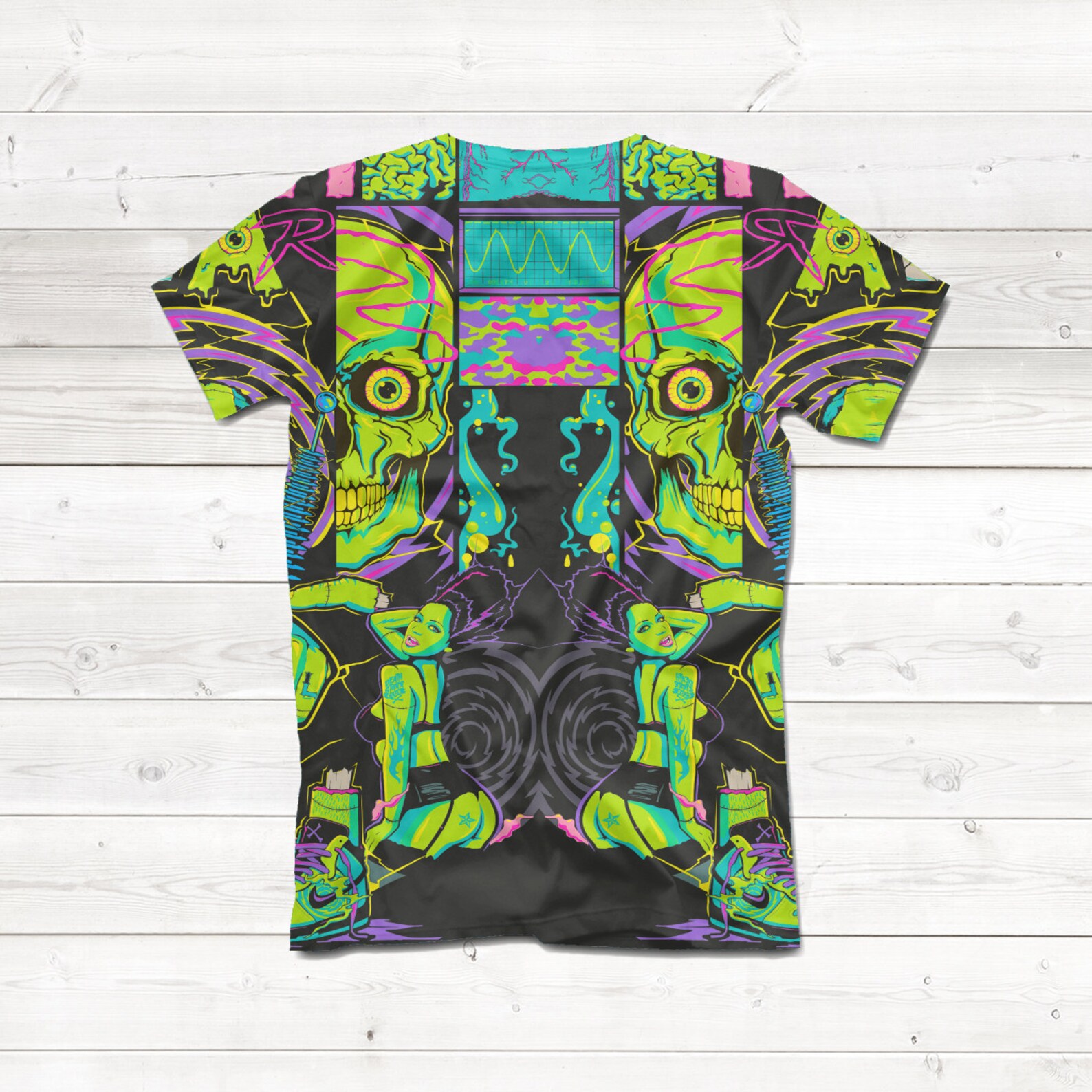 Immortal tshirt acid colorful tee psychedelic clothing EDM Etsy