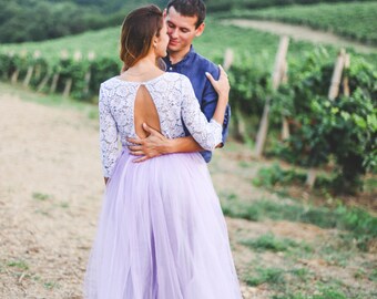 Lilac bridesmaid dress, Plus size wedding dress, Lilac wedding dress, Lilac dress, Lavender bridesmaid dress, 0042