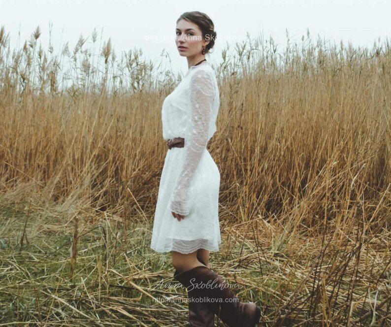 Simple Wedding Dress Short Wedding Dress Short Bridesmaid Dress Summer Wedding Dress Beach Wedding Dresses 0065 2014