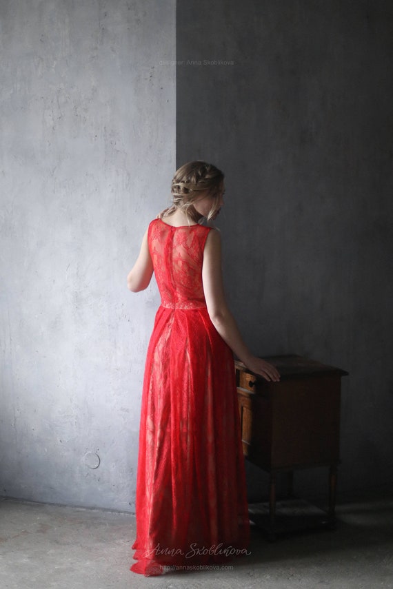 green emerald velvet dress Tina Holly Couture Designer TW004 Red Lace Up Back Silky Satin Formal
