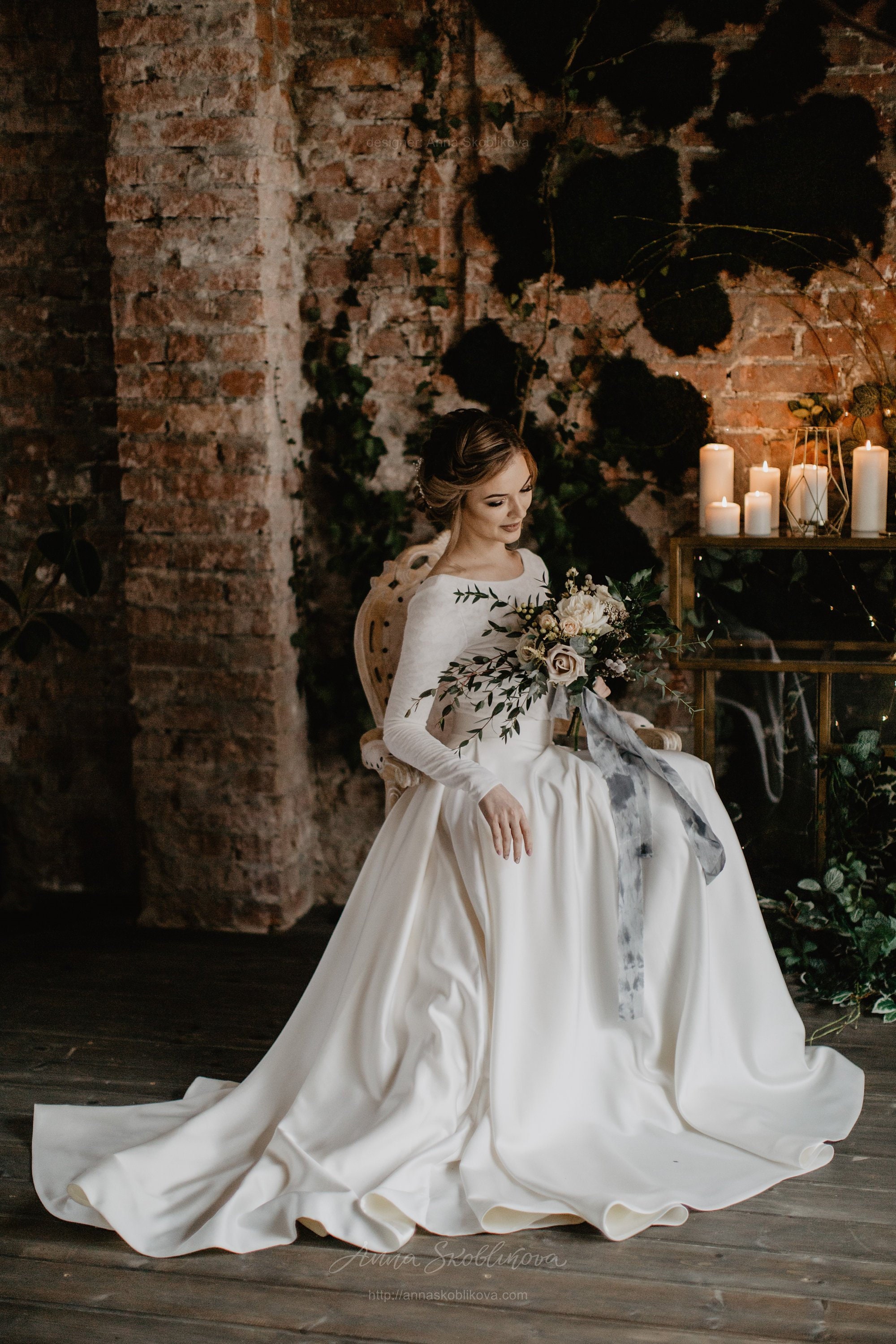 Two Piece Wedding Dress Ball Gown Wedding Dress Bohemian - Etsy