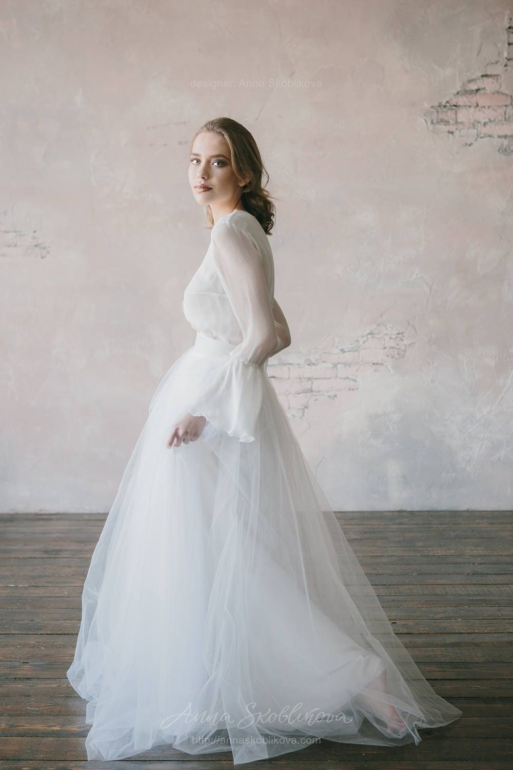 White Wedding Dress, Vintage Wedding Dress, Custom Wedding
