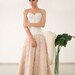 plus size wedding dress, Maxi skirt, Silk skirt, Chiffon skirt, Wedding skirt, Two piece wedding dress, Blush wedding skirt, 0045