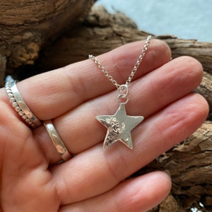 Silver Star necklace. The Celestial Jewellery Collection.