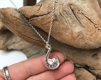 Sterling Silver Pangolin Pendant Necklace, Charity Donation