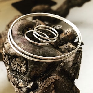 Stacking rings, silver stacking ring, sterling silver rings, simple ring, stackable ring, ring stack, skinny silver ring.