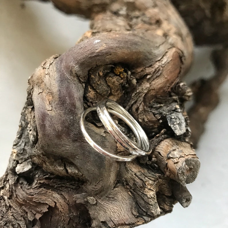 stackable ring simple ring skinny silver ring. sterling silver rings ring stack Stacking rings silver stacking ring