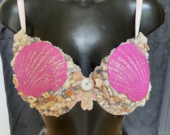 Mermaid Sea Shell Rave Party Bra Top BNWT EDC CLUBWEAR One Size Fancy Dress  -  Canada