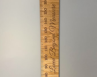 Loved beyond measure oak faced height chart, MDF Children's Height Chart, growth chart, ruler height chart, wooden height chart, keepsake