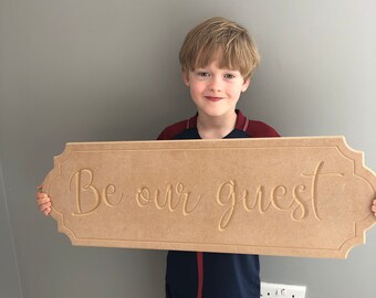 Be Our Guest Sign Etsy Be Our Guest Sign Etsy