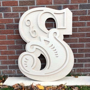 Giant wooden circus letters - MDF letters