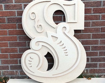 600mm - Giant wooden circus letters - MDF letters