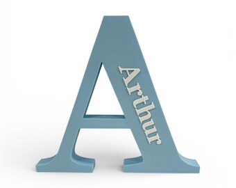 Custom Name Initial,3D Printed Letter,Personalised Nursery Decor,Baby Gift,Christening Gift, Birthday Gift, Shelf letter, Kids bedroom sign