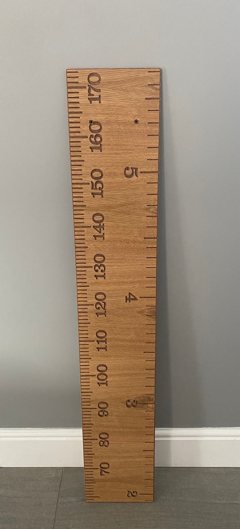 Oak Faced Height Chart, MDF Children's Height Chart, Growth Chart ...