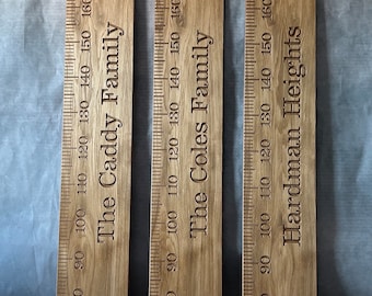 Oak faced height chart, MDF Children's Height Chart, growth chart, ruler height chart, wooden height chart, keepsake chart