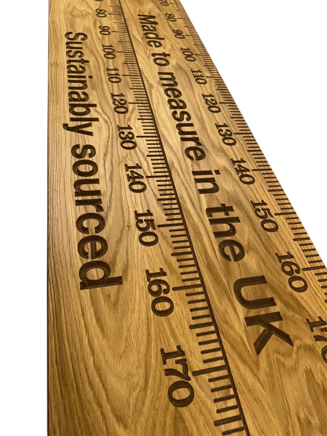 Oak Faced Height Chart, MDF Children's Height Chart, Growth Chart ...