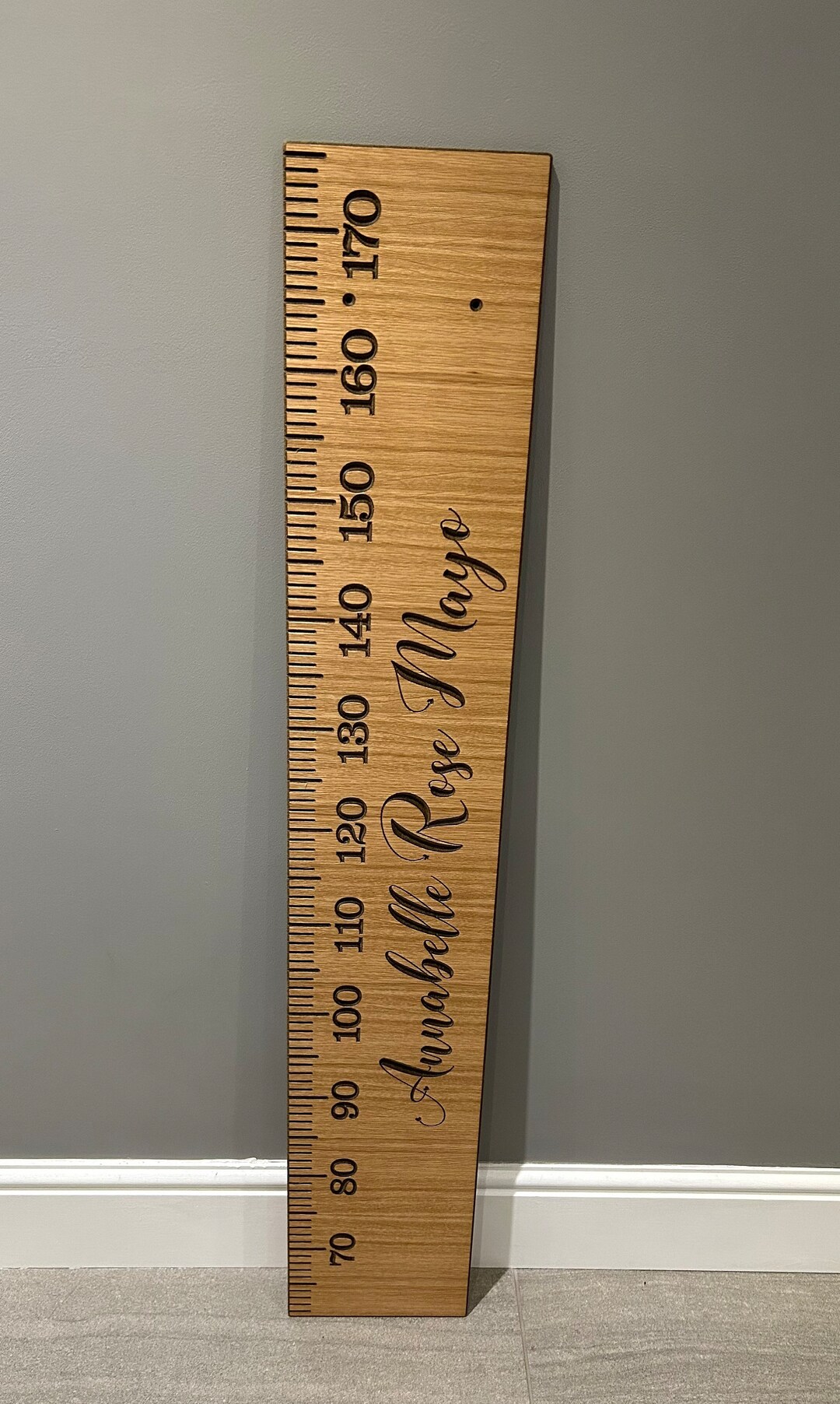 Oak Faced Height Chart, MDF Children's Height Chart, Growth Chart ...