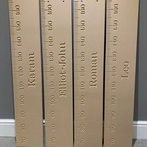 Height Chart, MDF Children's Height Chart, Growth Chart, Ruler Height ...
