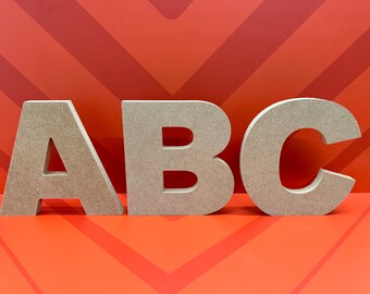 Freestanding capital MDF letters - Blank MDF letters - Blank letters for craft