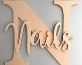 Extra large personalised letter and name, MDF blank names, Large name signs, Wall name signs, giant letters and names