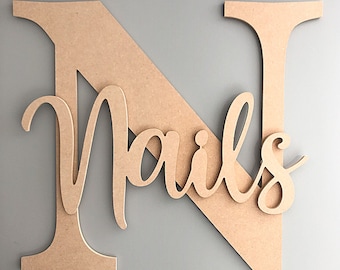 Extra large personalised letter and name, MDF blank names, Large name signs, Wall name signs, giant letters and names