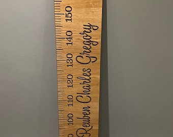Oak faced height chart, MDF Children's Height Chart, growth chart, ruler height chart, wooden height chart, keepsake chart