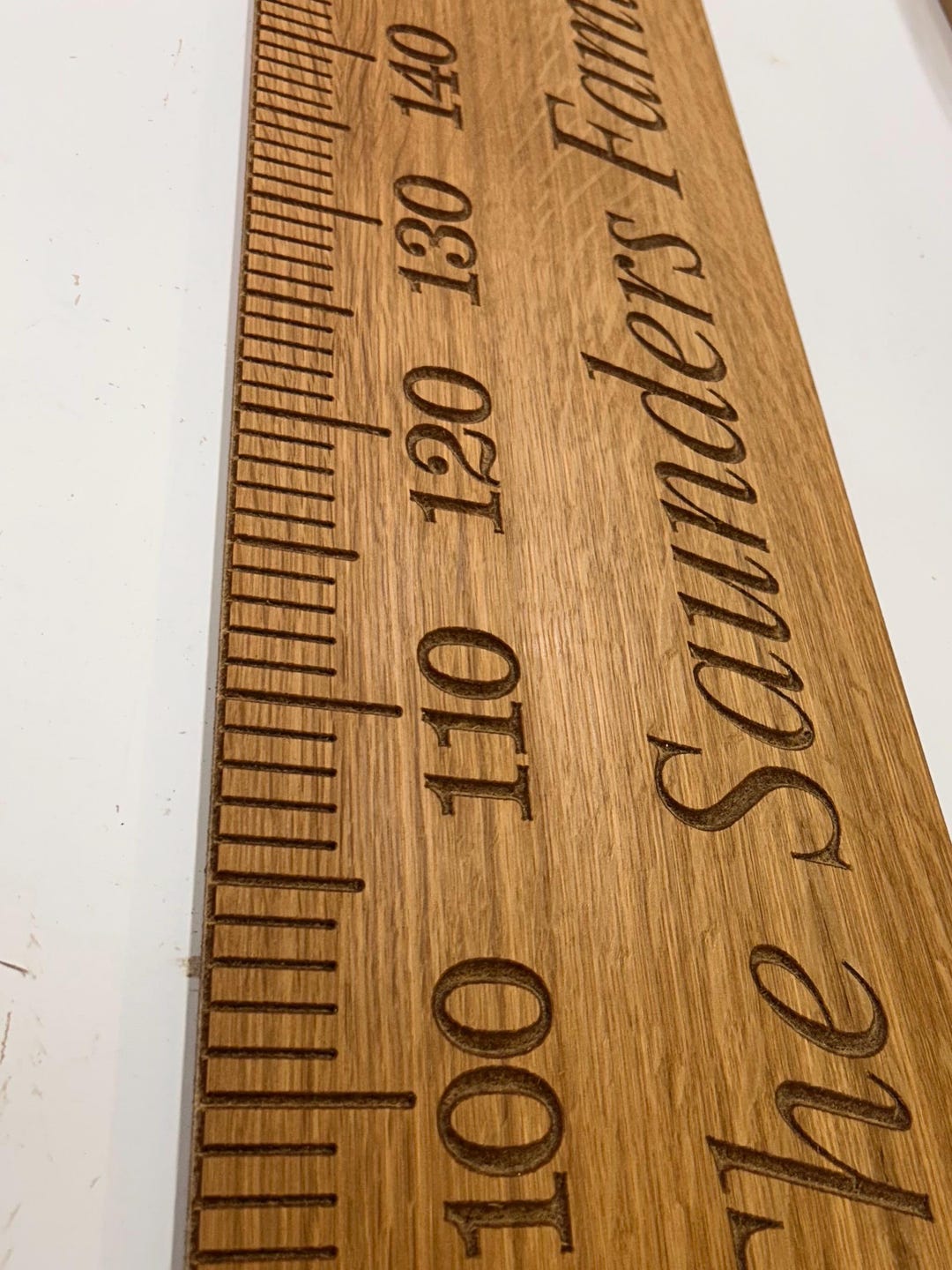 Oak Faced Height Chart, MDF Children's Height Chart, Growth Chart ...