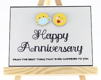 Funny Anniversary Card: Handmade Humor Card for Him or Her