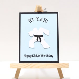 Handmade Karate Birthday Card, Congratulations Karate Card, Happy Birthday Card