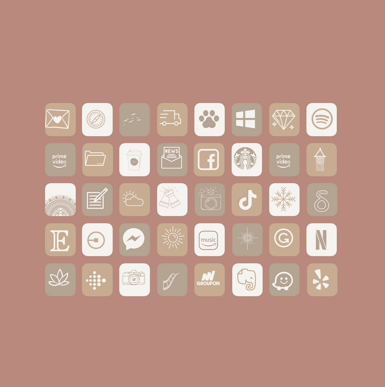 650 Boho Ios Icons Pack Boho Ios Icons Ios 14 Boho Icons Beige Ios 14 Icons Ios 14 Beige Icons Drawing Illustration Digital Timeglobaltech Com