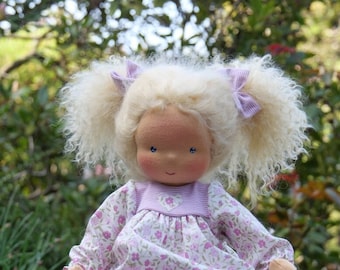 Bella - baby doll in the Waldorf style, 30 cm tall, done