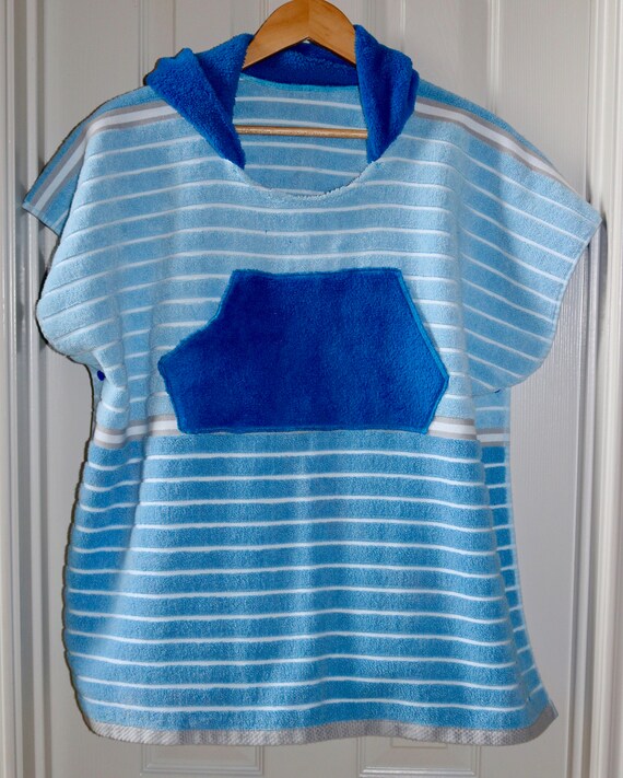 boys hooded poncho towel