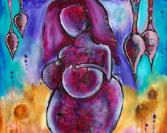 Goddess Art - Venus de WIllendorf - Impresión de tarjetades de felicitación