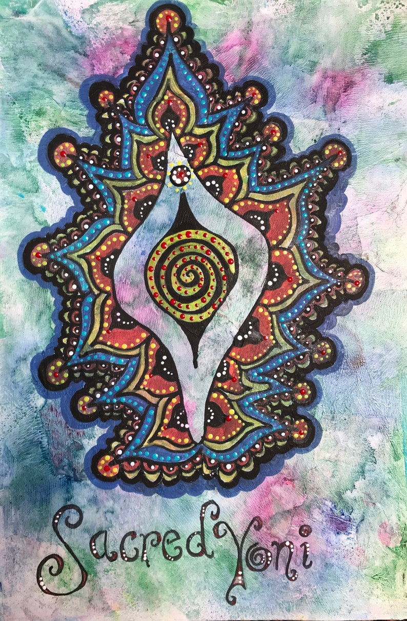 Painting Sacred Yoni Divine Feminine Art Etsy