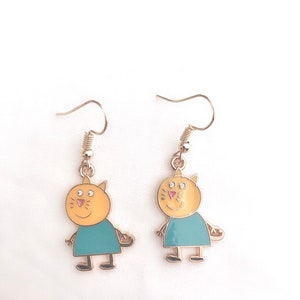 Peppa Pig inspired Earrings, Peppa Pig and Her Friends Earrings, Suzy Sheep image 7