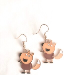 Peppa Pig inspired Earrings, Peppa Pig and Her Friends Earrings, Suzy Sheep image 6