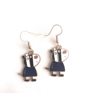 Peppa Pig inspired Earrings, Peppa Pig and Her Friends Earrings, Suzy Sheep image 8