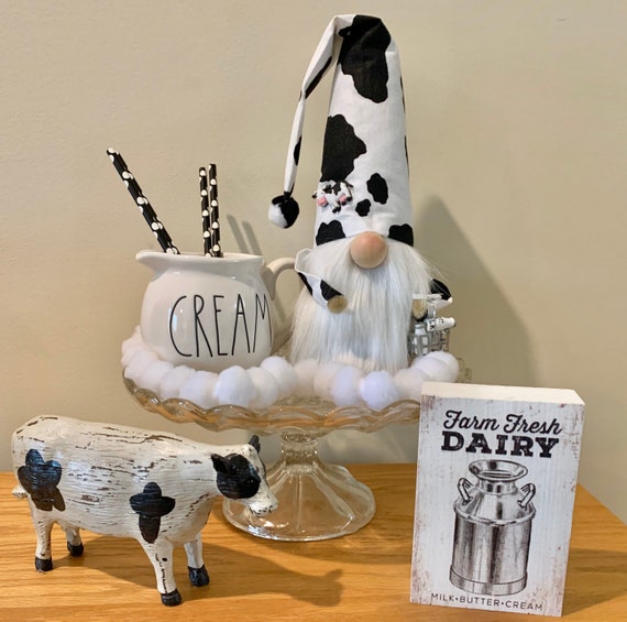 Farmhouse Cow Gnome Farmhouse Cow Gnome