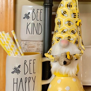 Bee Keeper Gnome, Honey Gnome, Bee Hive Gnome, Tomte, Nisse, Scandinavian, Rae Dunn Inspired, tiered tray decor, home decor, farmhouse