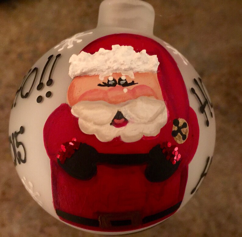 Round Santa Ornamentpersonalized and Dated Etsy