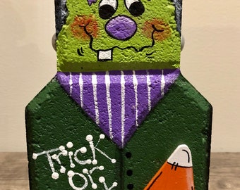 Halloween Frankenstein Patio Paver