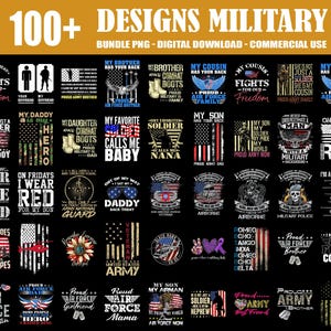 100+ Designs Military Bundle PNG, Patriotic Veteran PNG, Veteran USA Military Designs, Veteran Day Png, 4th of July Army Png, Commercial Use