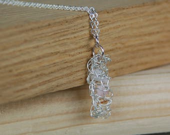 Anohki Green Light Pink Opal Necklace main image 0