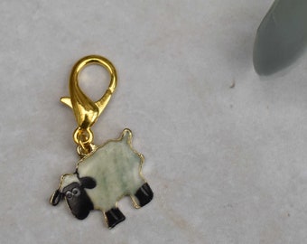 Large sheep stitch marker, removable stitch marker, crochet stitch marker, stitch keeper, progress keeper, sheep gift.