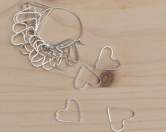 CLEARANCE Ring stitch markers for knittting, knitting stitch markers, snaglass, uk, sweater stitch markers, large stitch markers,