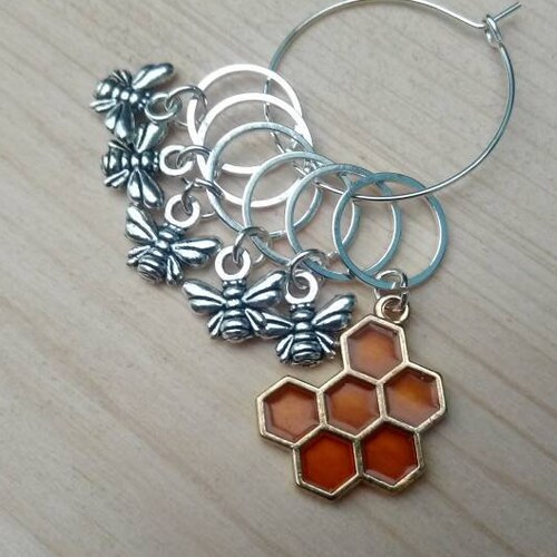 Bee Stitch Marker Set Ring Stitch Markers Stitch Markers for Etsy